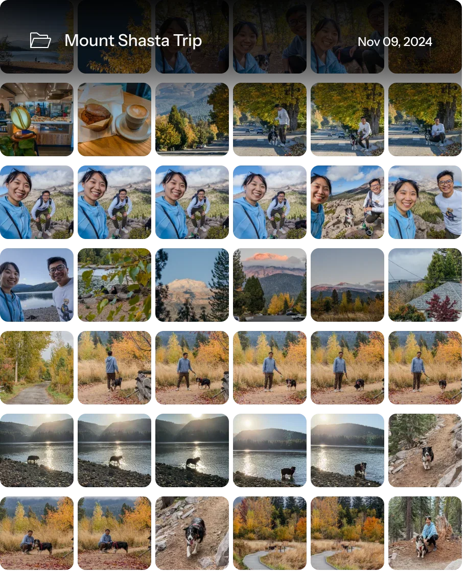 An album of a trip to mount shasta