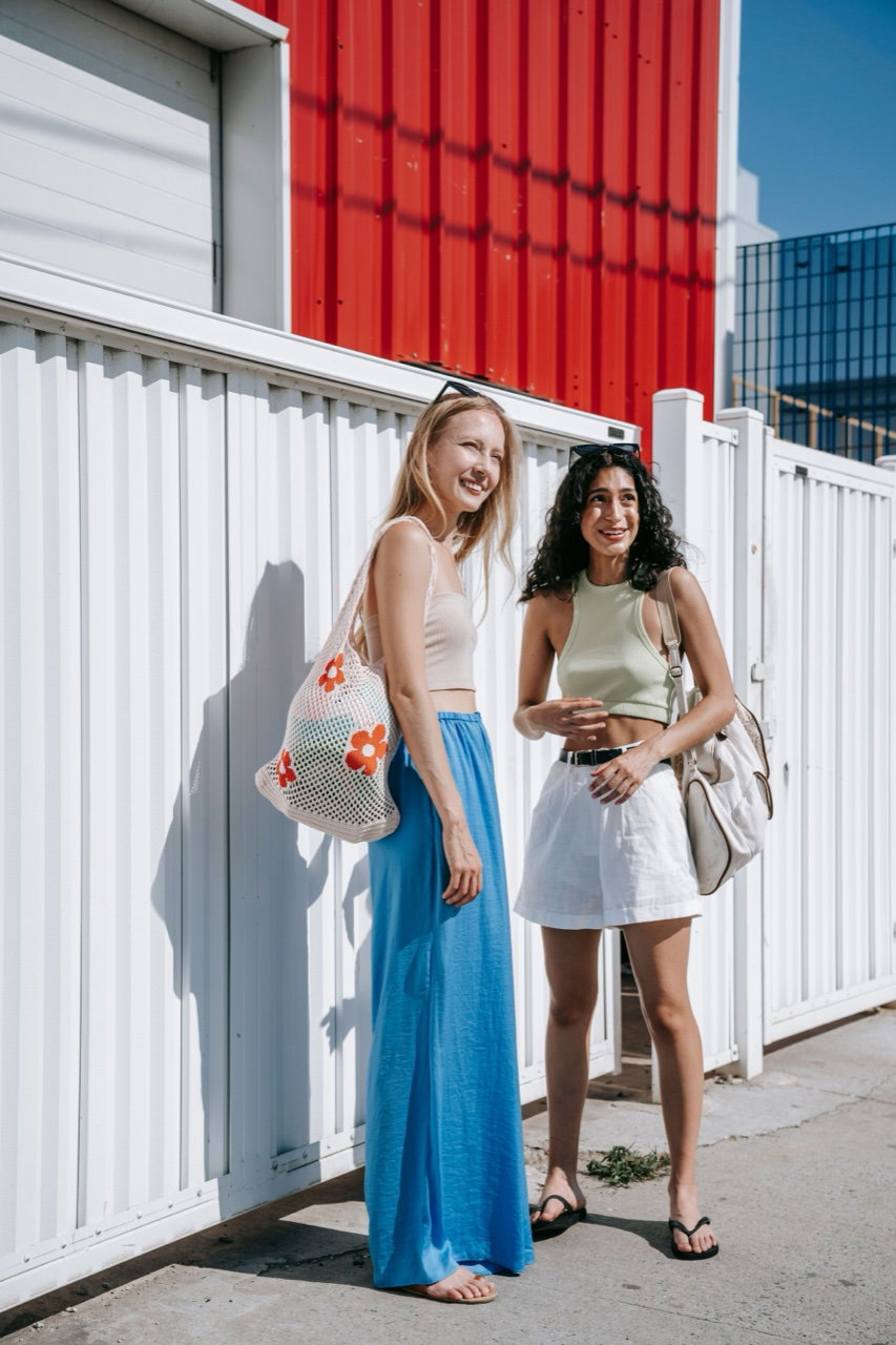 A candid frame of the two by a fence
